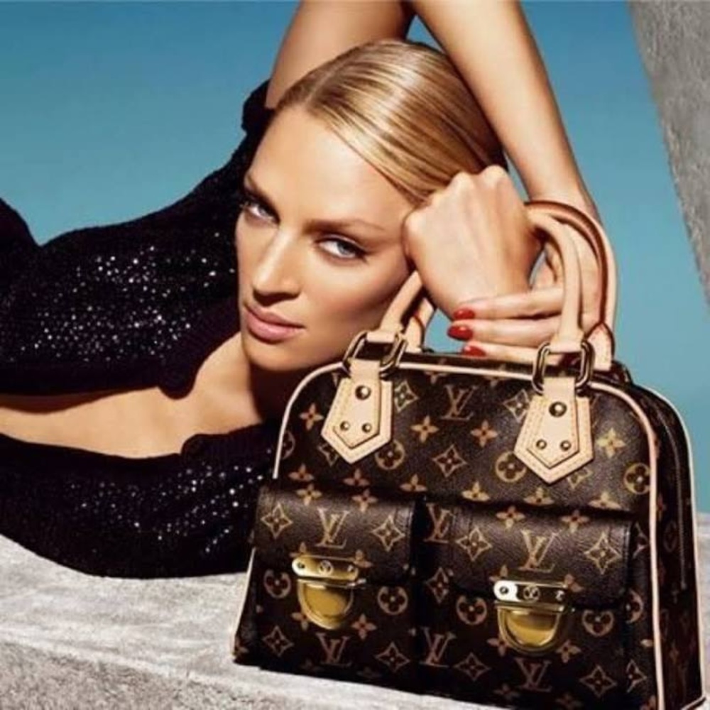 Louis Vuitton Manhattan Handbag Monogram Canvas PM